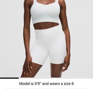 Lululemon Like a Cloud Longline D/DD Cup - pale blue size 12